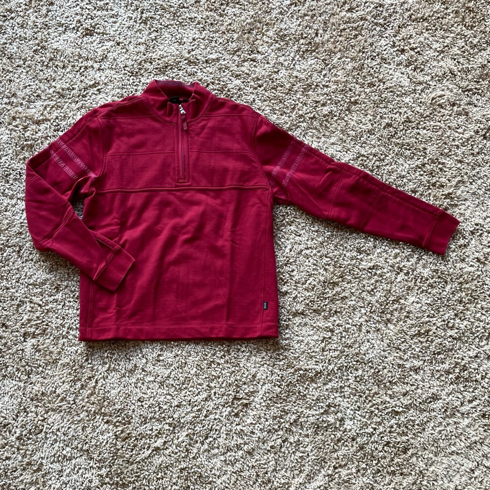 Men’s XXL red quarter zip sweatshirt Boss by Hugo Boss